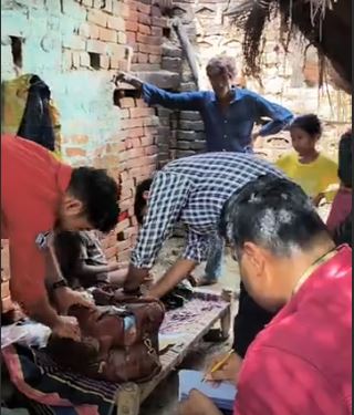 Ruthless murder of wife in Kanpur. Husband stabbed her with a knife, then raped her body and fled from the spot.